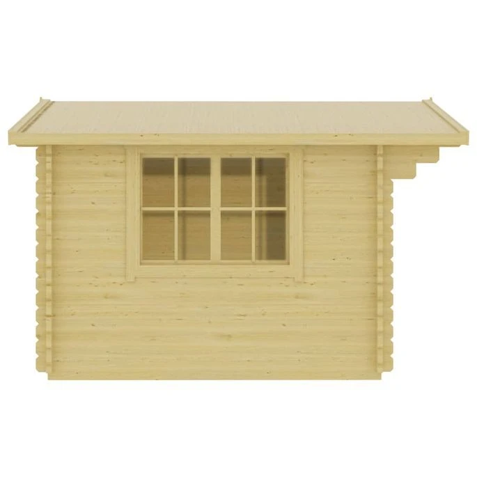 49544 Log Cabin 44 Mm 400x376x243,5 Cm Solid Pinewood – Image 4
