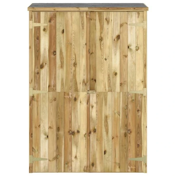 Abri à Outils De Jardin 123x50x171 Cm Bois De Pin Imprégné – Image 3