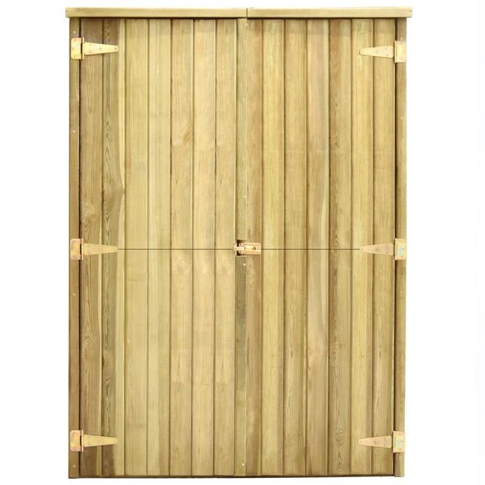Abri à Outils De Jardin 123x50x171 Cm Pinède Imprégnée – Image 3