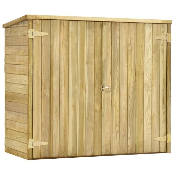Abri à Outils De Jardin 135x60x123 Cm Pinède Imprégnée – Image 2