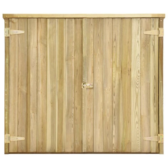 Abri à Outils De Jardin 135x60x123 Cm Pinède Imprégnée – Image 3