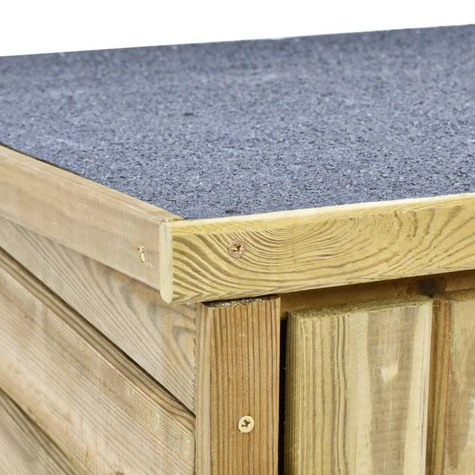 Abri à Outils De Jardin 135x60x123 Cm Pinède Imprégnée – Image 6