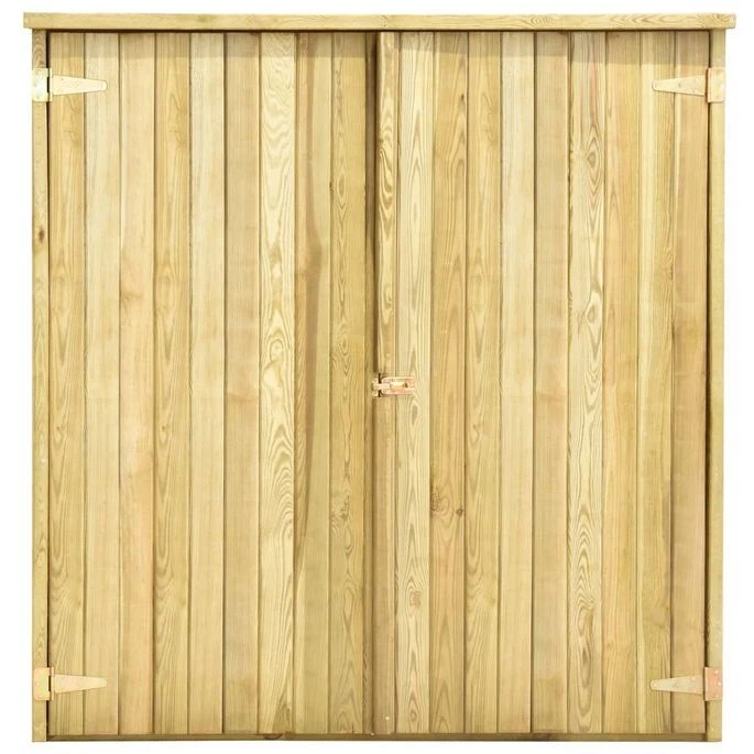 Abri à Outils De Jardin 163x50x171 Cm Pinède Imprégnée – Image 3