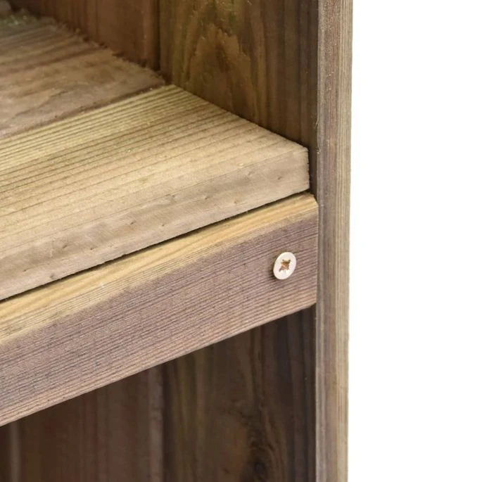 Abri à Outils De Jardin 36x36x163 Cm Pinède Imprégnée – Image 4