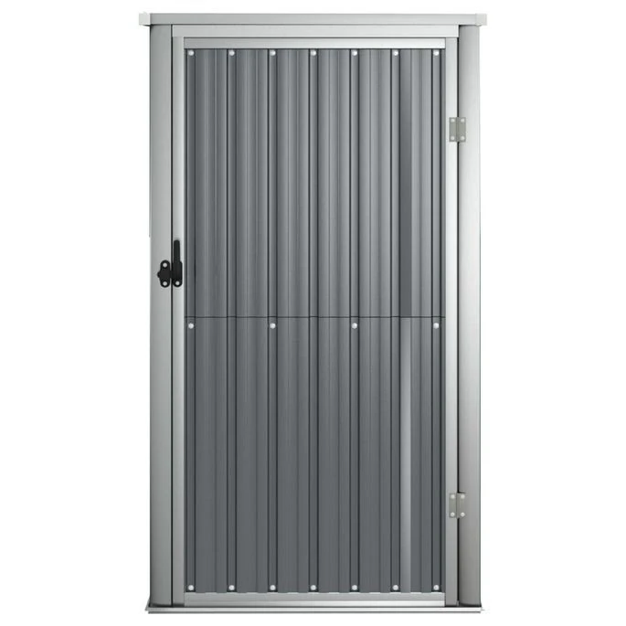 Abri à Outils De Jardin Gris 88x89x161 Cm Acier Galvanisé – Image 3