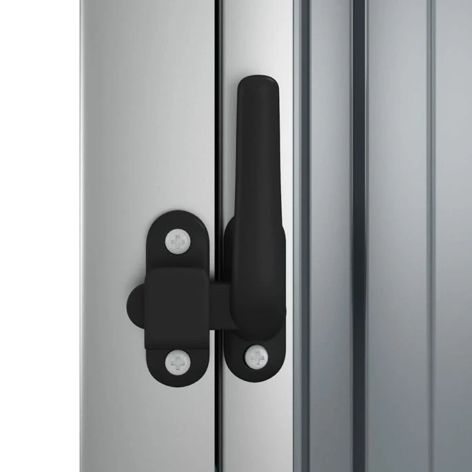 Abri à Outils De Jardin Gris 88x89x161 Cm Acier Galvanisé – Image 6