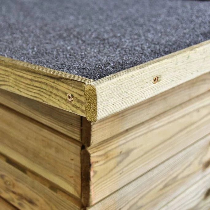 Abri à Vélo De Jardin 232x110x170 Cm Bois De Pin Imprégné – Image 5