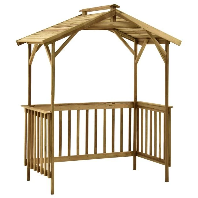 Abri De Barbecue 163,5x93x210 Cm Bois De Pin Imprégné