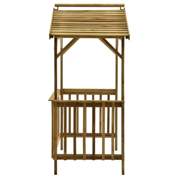Abri De Barbecue 163,5x93x210 Cm Bois De Pin Imprégné – Image 4