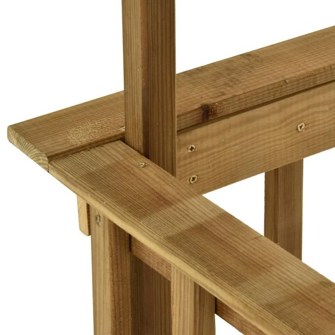 Abri De Barbecue 163,5x93x210 Cm Bois De Pin Imprégné – Image 6