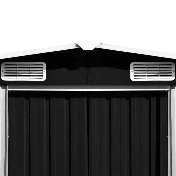Abri De Jardin 257 X 298 X 178 Cm Métal Anthracite – Image 8
