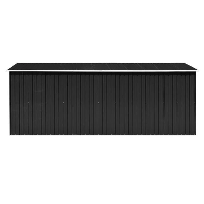 Abri De Jardin 257x489x181 Cm Métal Anthracite – Image 7