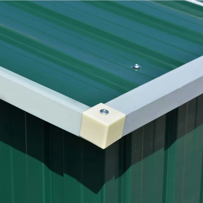 Abri De Jardin 257x489x181 Cm Métal Vert – Image 4