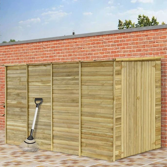 Abri De Jardin 315x159x178 M Bois De Pin Imprégné