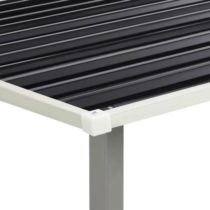 Abri De Jardin à Portes Coulissantes Anthracite 386x259x178 Cm – Image 9