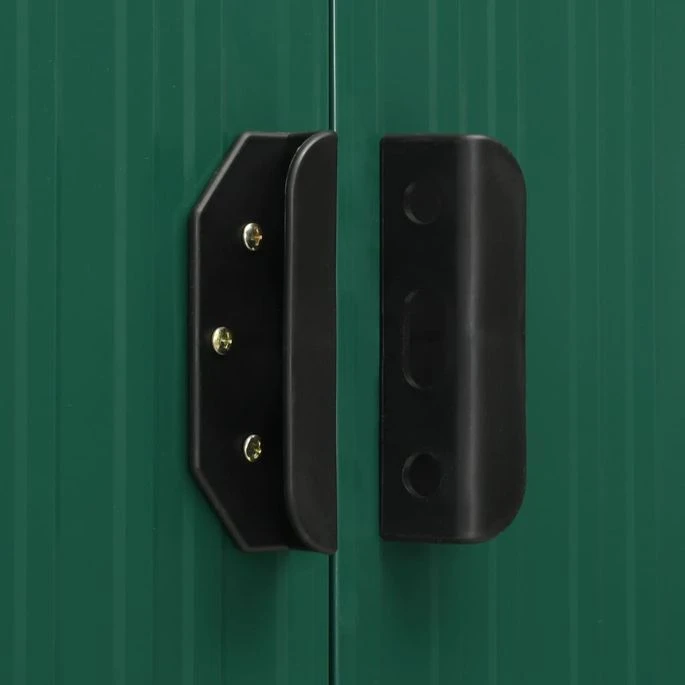 Abri De Jardin à Portes Coulissantes Vert 386x312x178 Cm Acier – Image 3