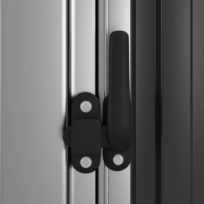 Abri De Jardin Anthracite 118,5x97x209,5 Cm Acier Galvanisé – Image 6