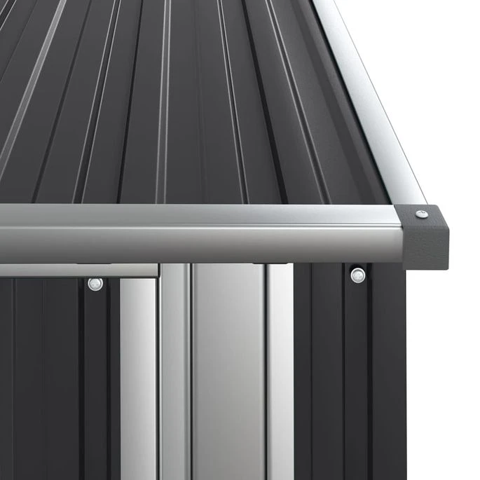 Abri De Jardin Anthracite 118,5x97x209,5 Cm Acier Galvanisé – Image 7