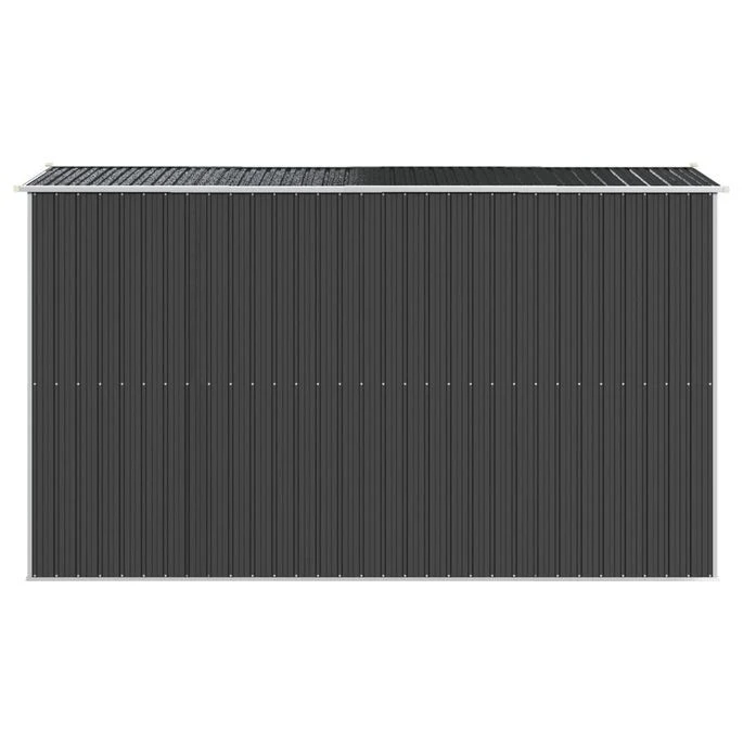 Abri De Jardin Anthracite 192x357x223 Cm Acier Galvanisé – Image 5