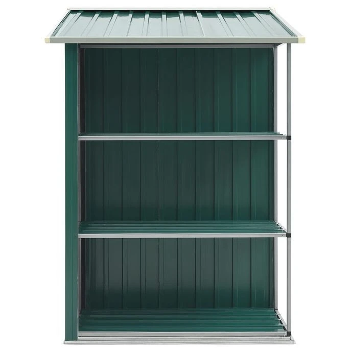 Abri De Jardin Avec étagère Vert 205x130x183 Cm Fer – Image 4
