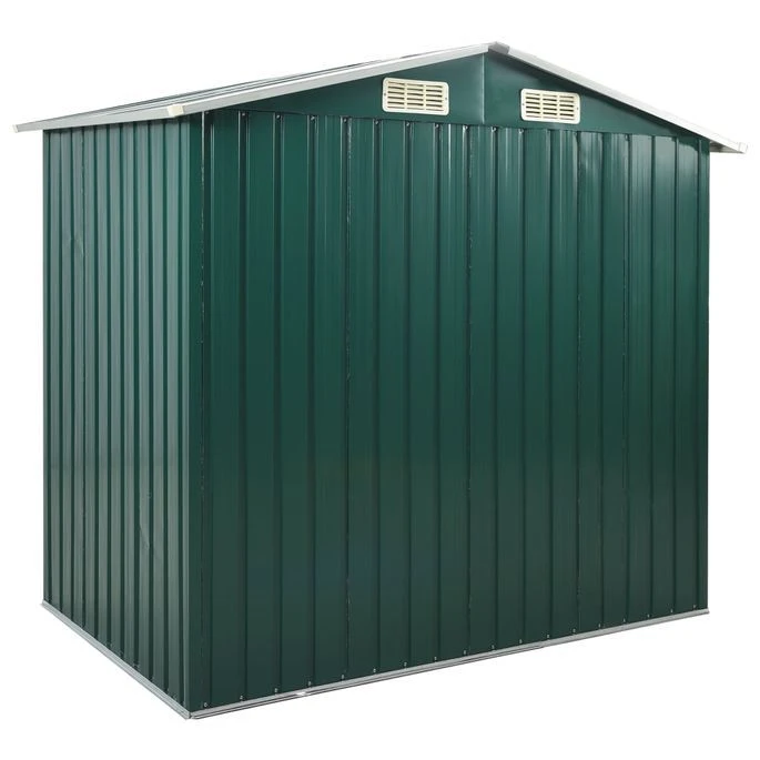 Abri De Jardin Avec étagère Vert 205x130x183 Cm Fer – Image 5