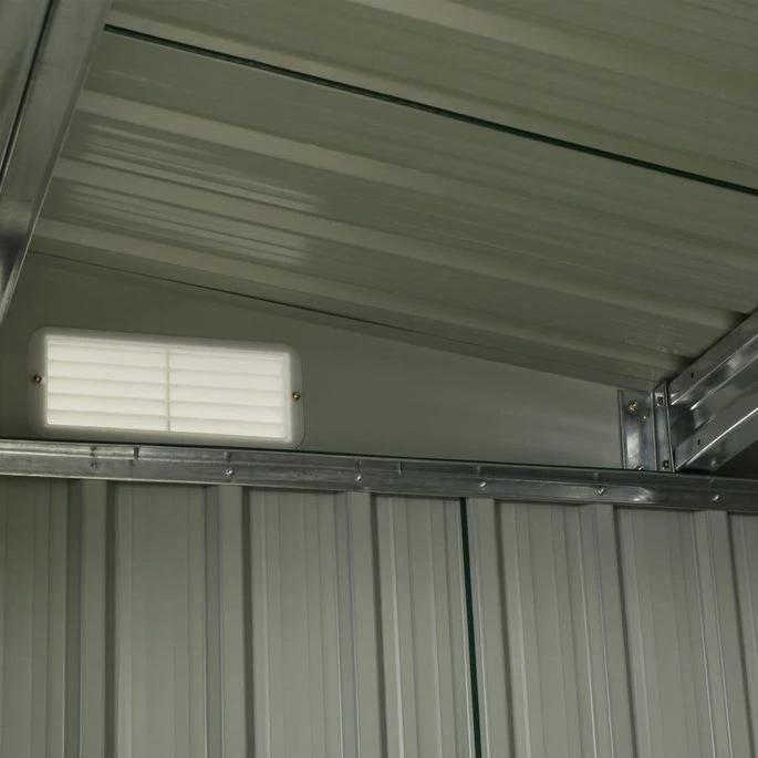 Abri De Jardin Avec Portes Anthracite 329,5x312x178 Cm Acier – Image 4