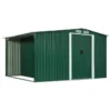 Abri De Jardin Avec Portes Vert 329,5x205x178 Cm Acier