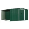 Abri De Jardin Avec Portes Vert 329,5x312x178 Cm Acier