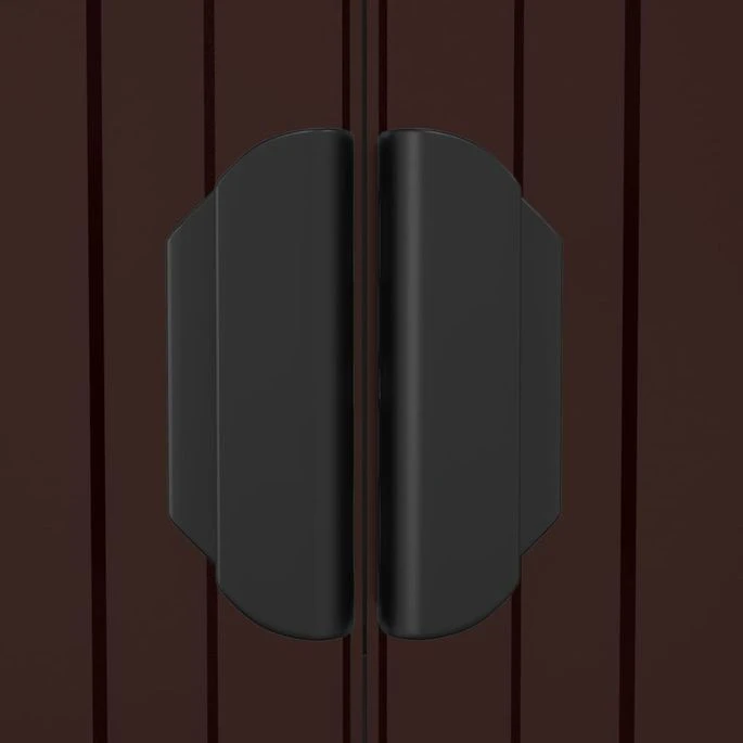 Abri De Jardin Marron Foncé 192x606x223 Cm Acier Galvanisé – Image 7