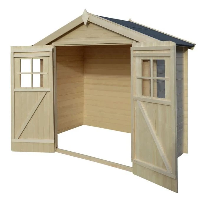 Abri De Jardin Pour Bûches De Bois 2 X 1 M 19 Mm Bois – Image 3