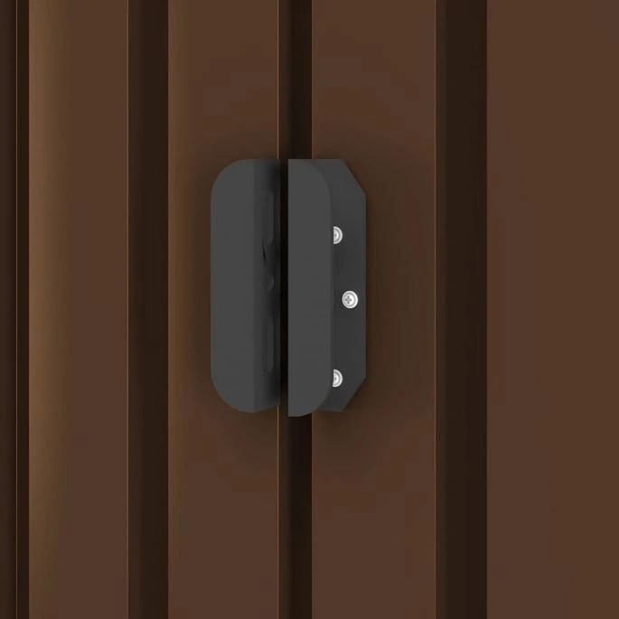 Abri De Stockage Pour Jardin Marron 257x205x178 Cm Acier – Image 7