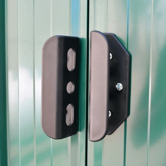 Abri De Stockage Pour Jardin Métal Vert 204 X 132 X 186 Cm – Image 5