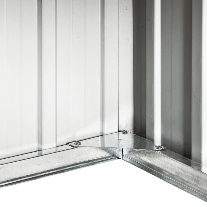 Abri Pour Robot De Jardin 92x97x63 Cm Acier Galvanisé Marron – Image 9