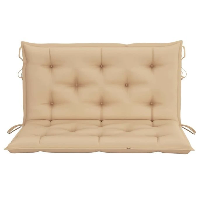 Balancelle 2 Places Feuilles De Palmier Et Coussin 202cm Bambou 8 – Image 7