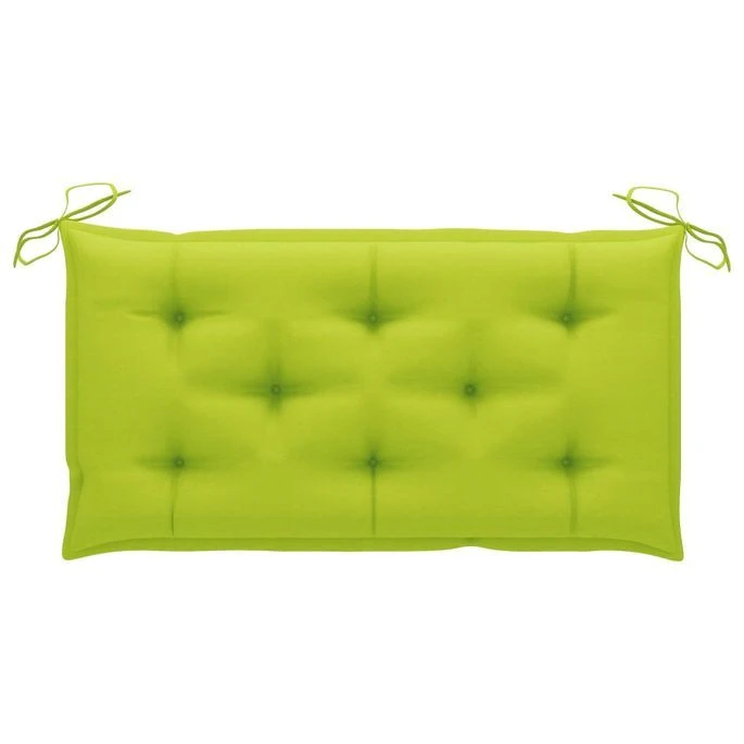 Balancelle 2 Places Feuilles De Palmier Et Coussin 202cm Bambou 5 – Image 9