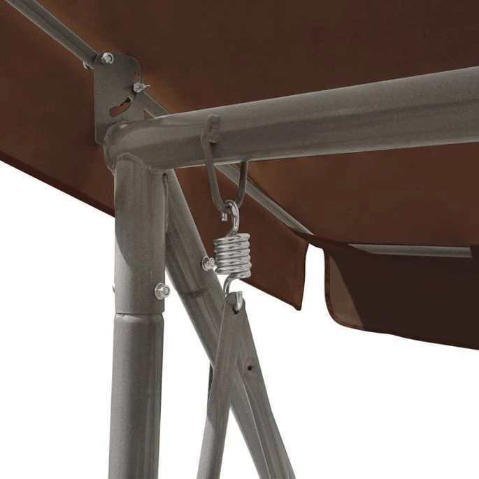 Balancelle Convertible D'extérieur Avec Auvent Café – Image 6