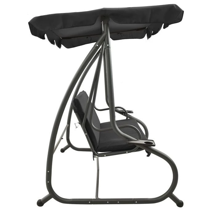 Balancelle D'extérieur Avec Auvent Anthracite – Image 4