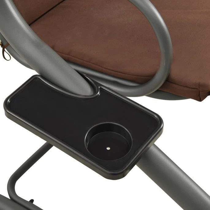 Balancelle D'extérieur Avec Auvent Couleur Café – Image 7