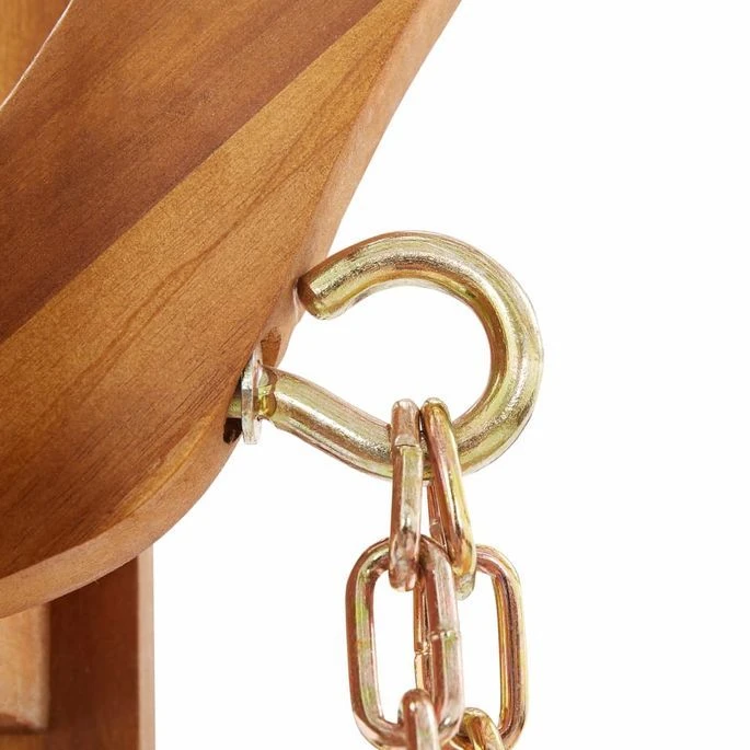 Balancelle De Jardin Avec Auvent Bois D'acacia Solide – Image 7