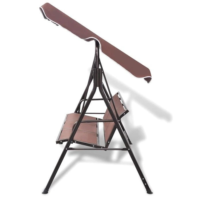 Balancelle De Jardin Avec Auvent Café – Image 3