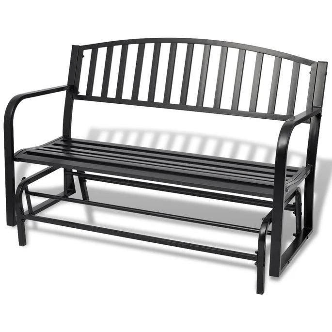 Banc Balançoire En Acier Noir