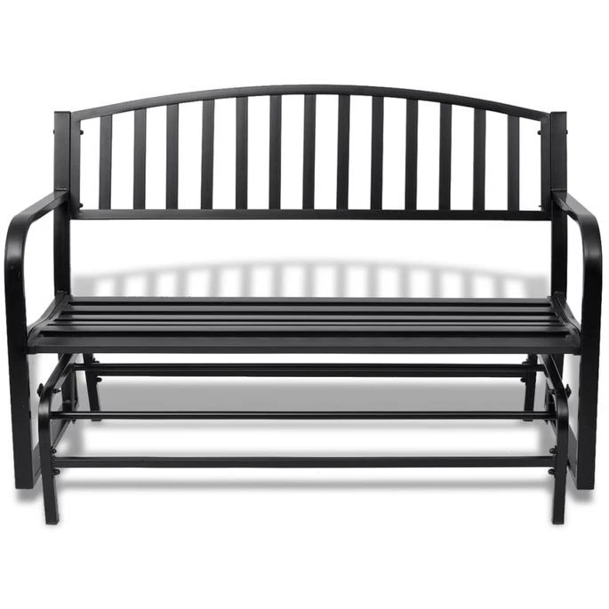 Banc Balançoire En Acier Noir – Image 2