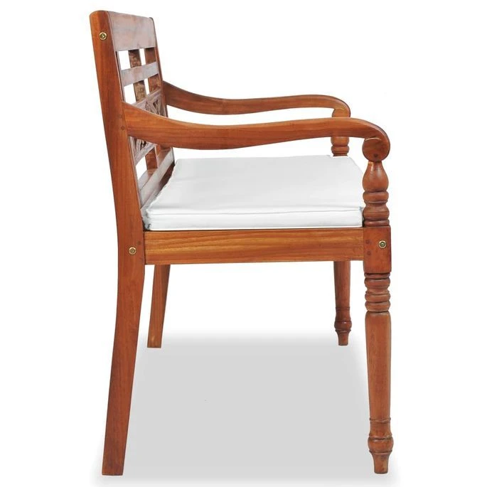 Banc Batavia Avec Coussins 120 Cm Teck – Image 3
