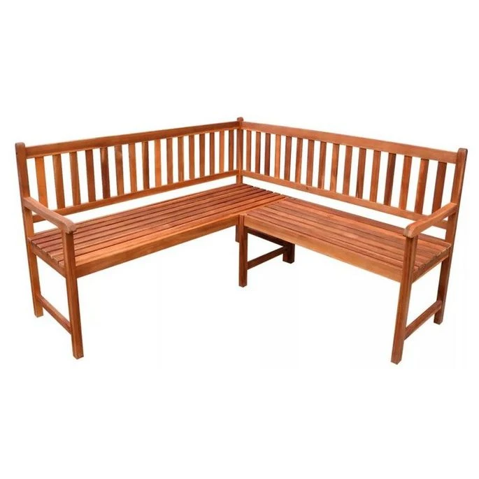 Banc D'angle De Jardin Acacia Massif Clair Tulak