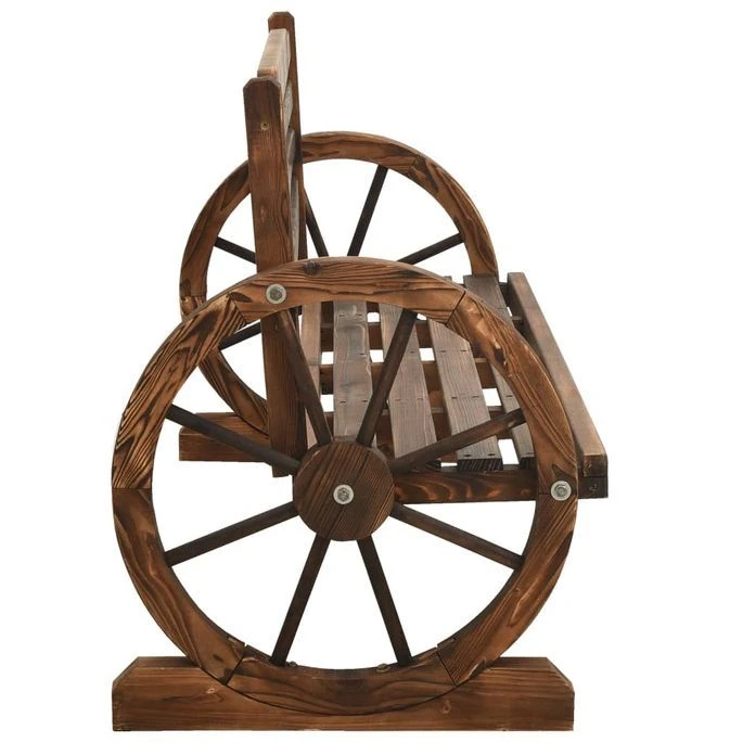 Banc De Jardin 112 Cm Bois De Sapin Massif – Image 3