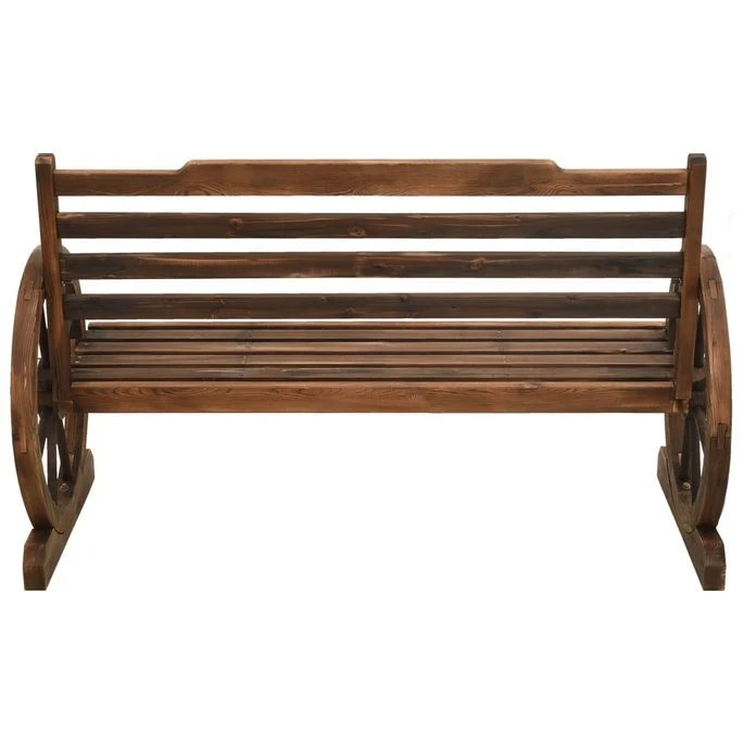 Banc De Jardin 112 Cm Bois De Sapin Massif – Image 4