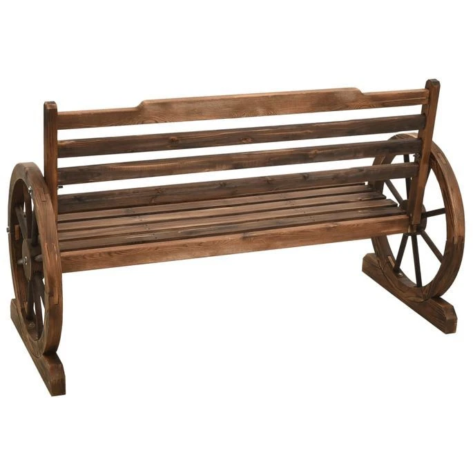 Banc De Jardin 112 Cm Bois De Sapin Massif – Image 5