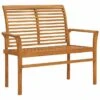 Banc De Jardin 112 Cm Bois De Teck Solide