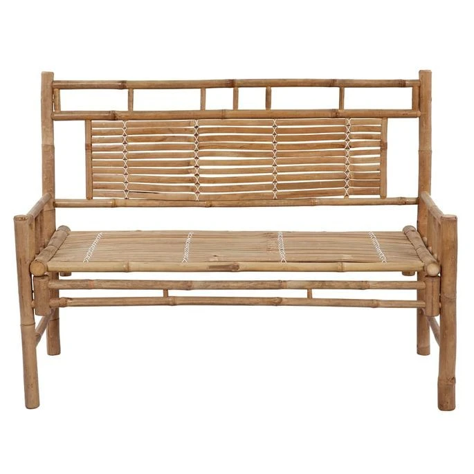 Banc De Jardin Avec Coussin 120 Cm Bambou 12 – Image 3