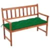 Banc De Jardin Avec Coussin 120 Cm Bois D'acacia Massif 47